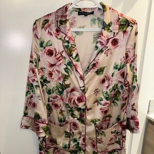 Dolce & Gabanna womens silk robe